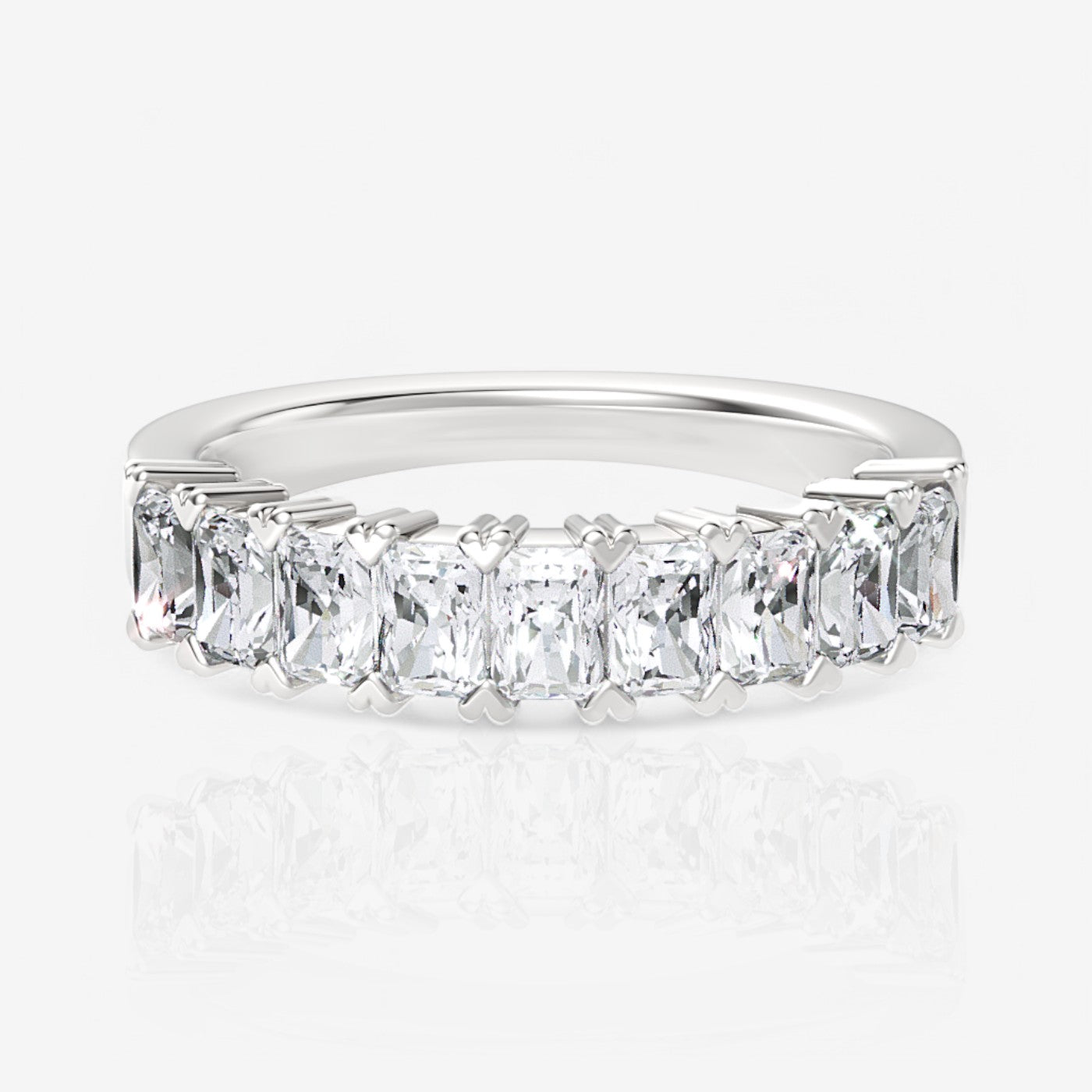 14kt white gold/18kt white gold/platinum/0.50/top