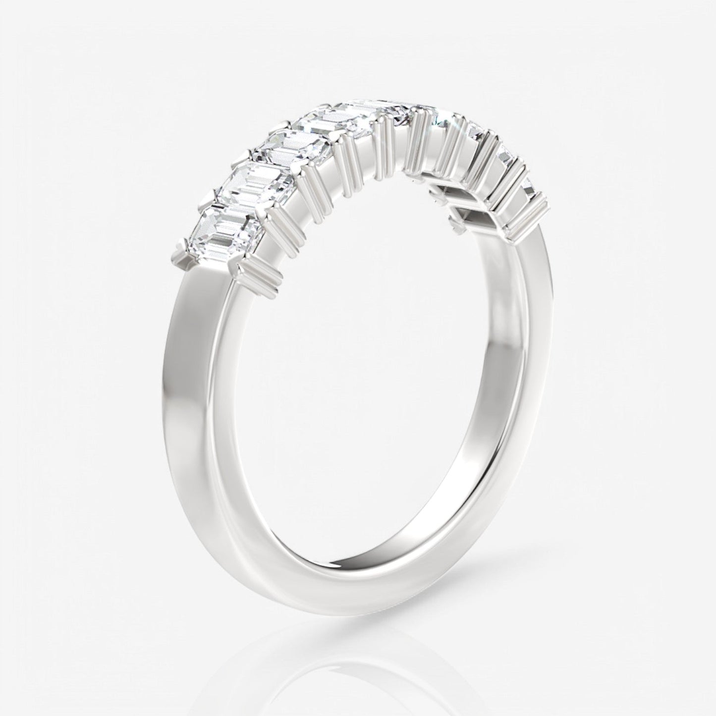 14kt white gold/18kt white gold/platinum/1.00/side