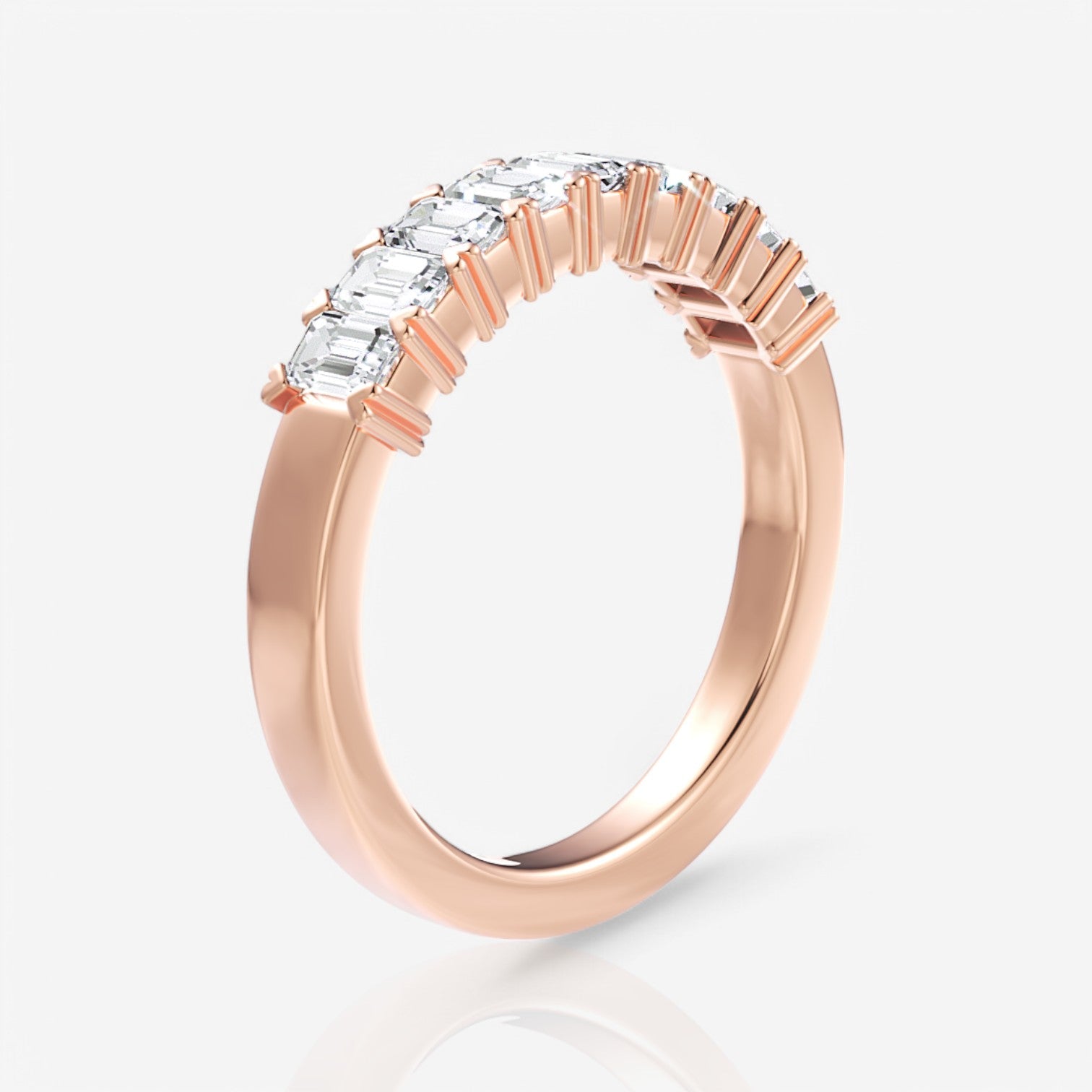 18kt rose gold/1.00/side