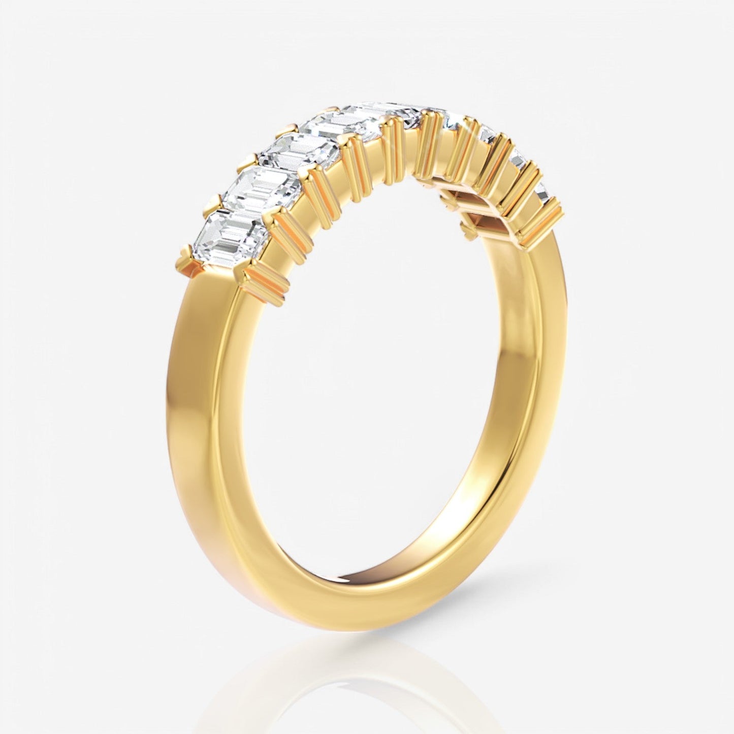 18kt yellow gold/1.00/side
