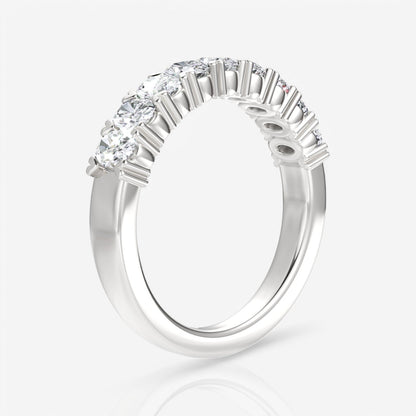 14kt white gold/18kt white gold/platinum/1.00/side