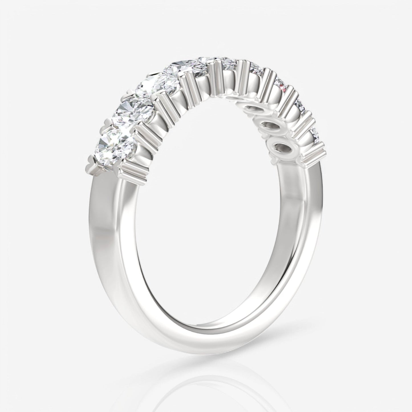 14kt white gold/18kt white gold/platinum/0.75/side