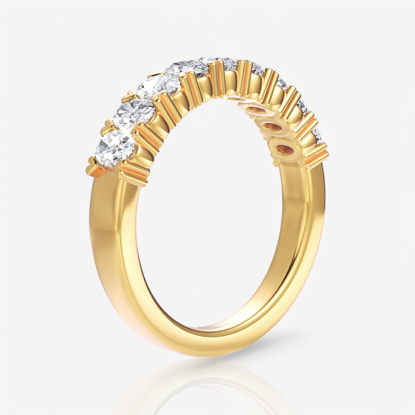 18kt yellow gold/1.00/side