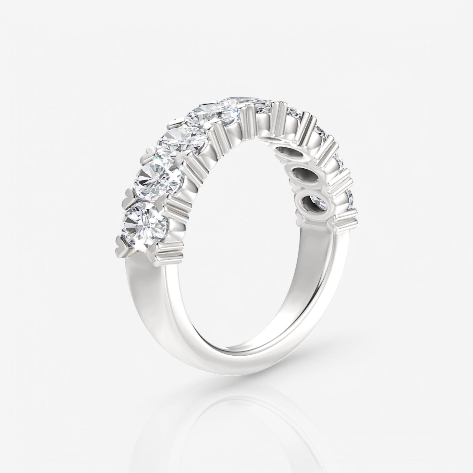 14kt white gold/18kt white gold/platinum/3.00/side