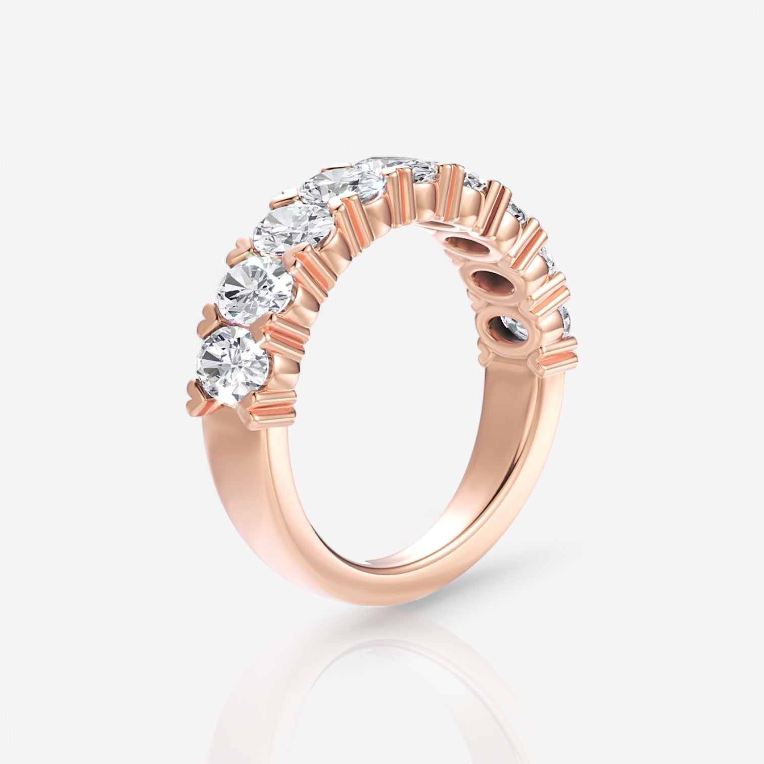 18kt rose gold/3.00/side