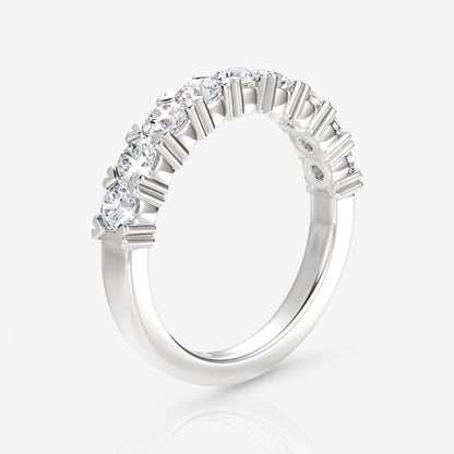 14kt white gold/18kt white gold/platinum/1.00/side