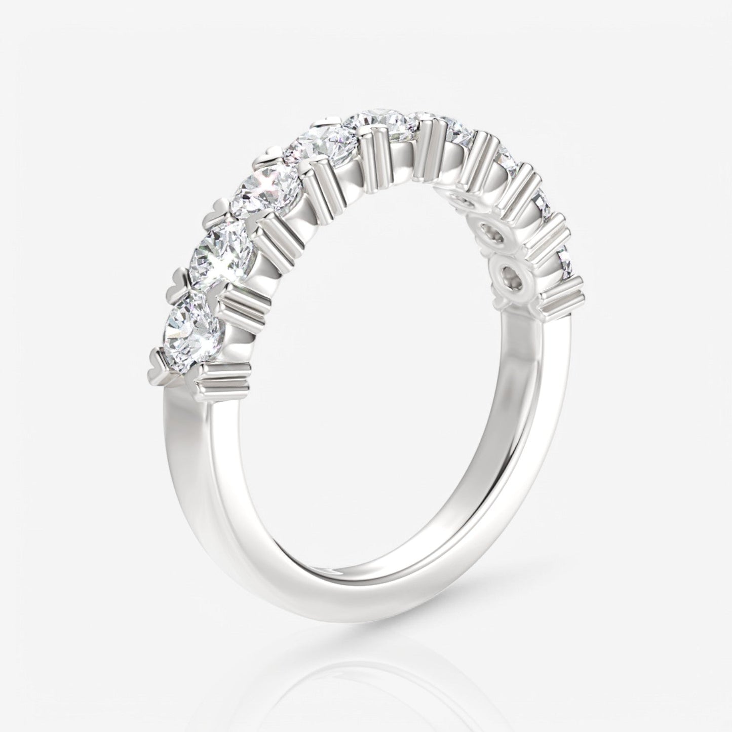14kt white gold/18kt white gold/platinum/0.75/side