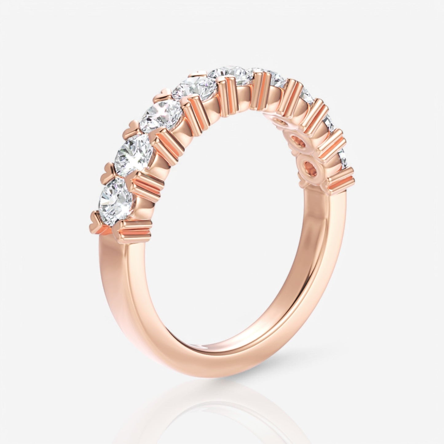 18kt rose gold/1.00/side