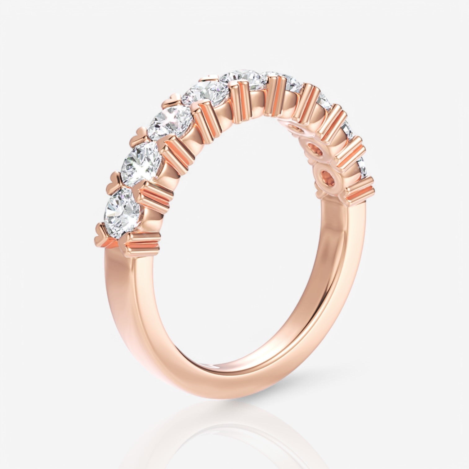 18kt rose gold/1.00/side
