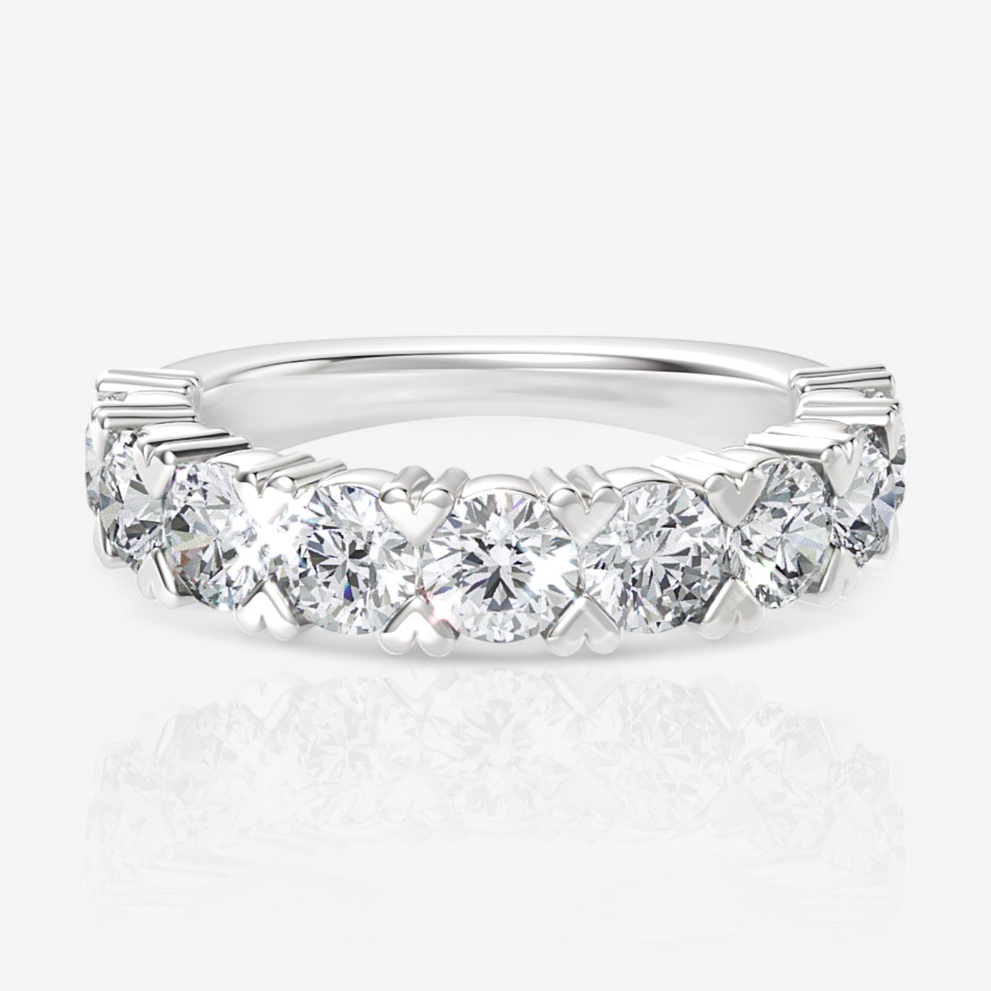 14kt white gold/18kt white gold/platinum/3.00/top