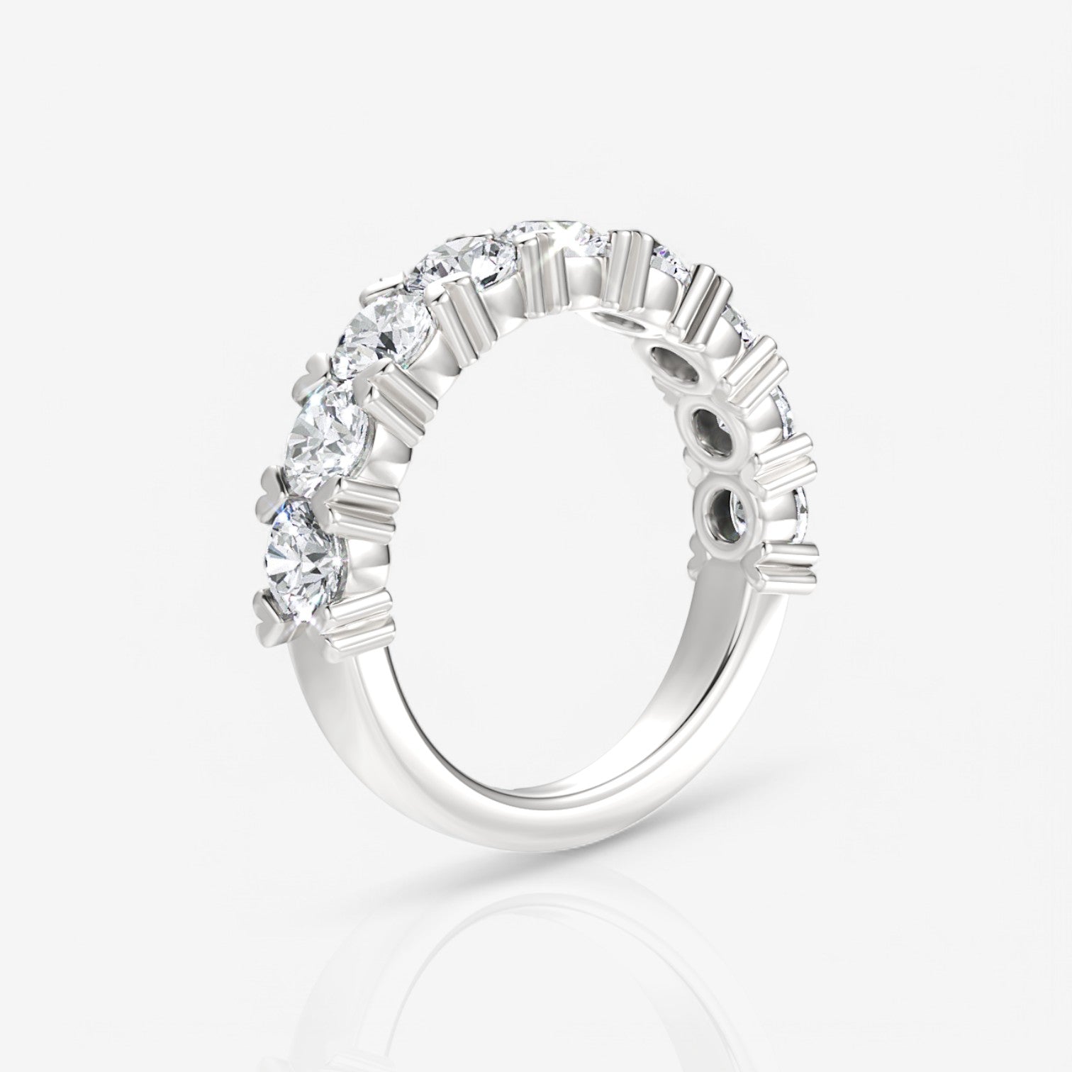14kt white gold/18kt white gold/platinum/2.00/side