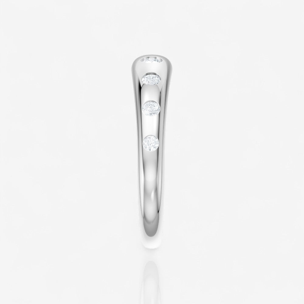 14kt white gold/side