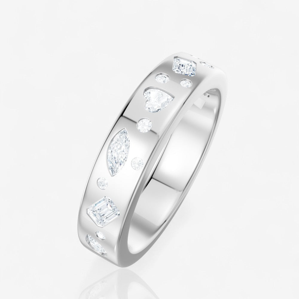 14kt white gold/side