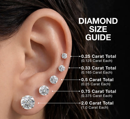 14kt white gold/18kt white gold/18kt yellow gold/platinum/0.25/0.33/0.50/0.75/1.00/1.50/2.00/2.50/push-back/jumbo-back/screw-back/model