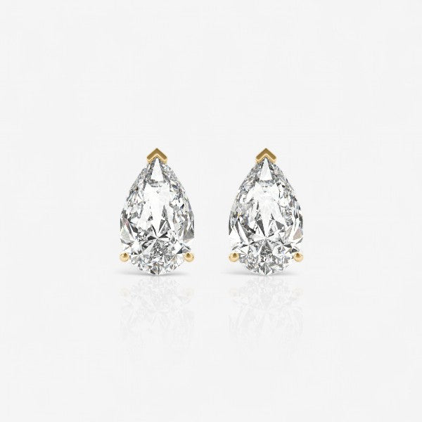 18kt yellow gold/0.60/0.80/1.00/push-back/screw-back/front