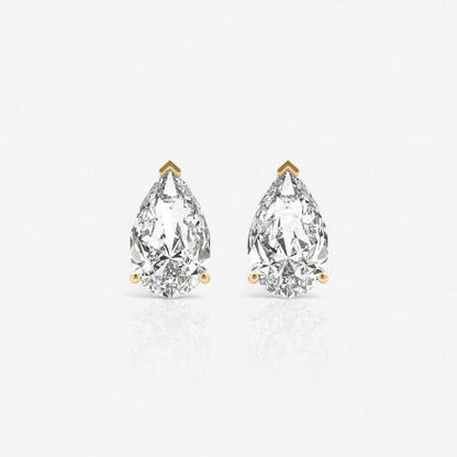 18kt yellow gold/0.60/0.80/1.00/push-back/screw-back/front