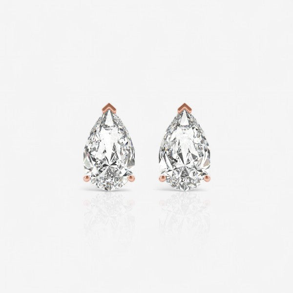 18kt rose gold/0.60/0.80/1.00/push-back/screw-back/front
