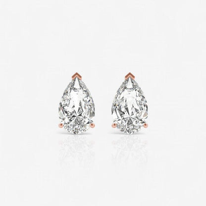 18kt rose gold/0.60/0.80/1.00/push-back/screw-back/front