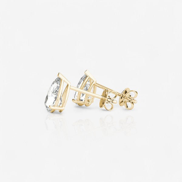 18kt yellow gold/0.60/0.80/1.00/push-back/screw-back/side