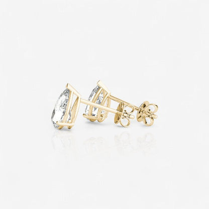 18kt yellow gold/0.60/0.80/1.00/push-back/screw-back/side