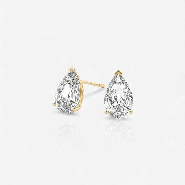 18kt yellow gold/0.60/0.80/1.00/push-back/screw-back