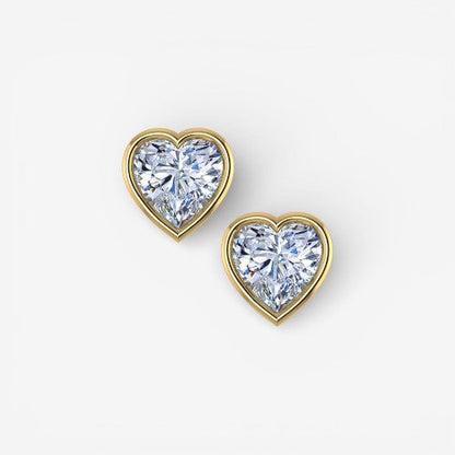 14kt yellow gold/1.00/push-back/side