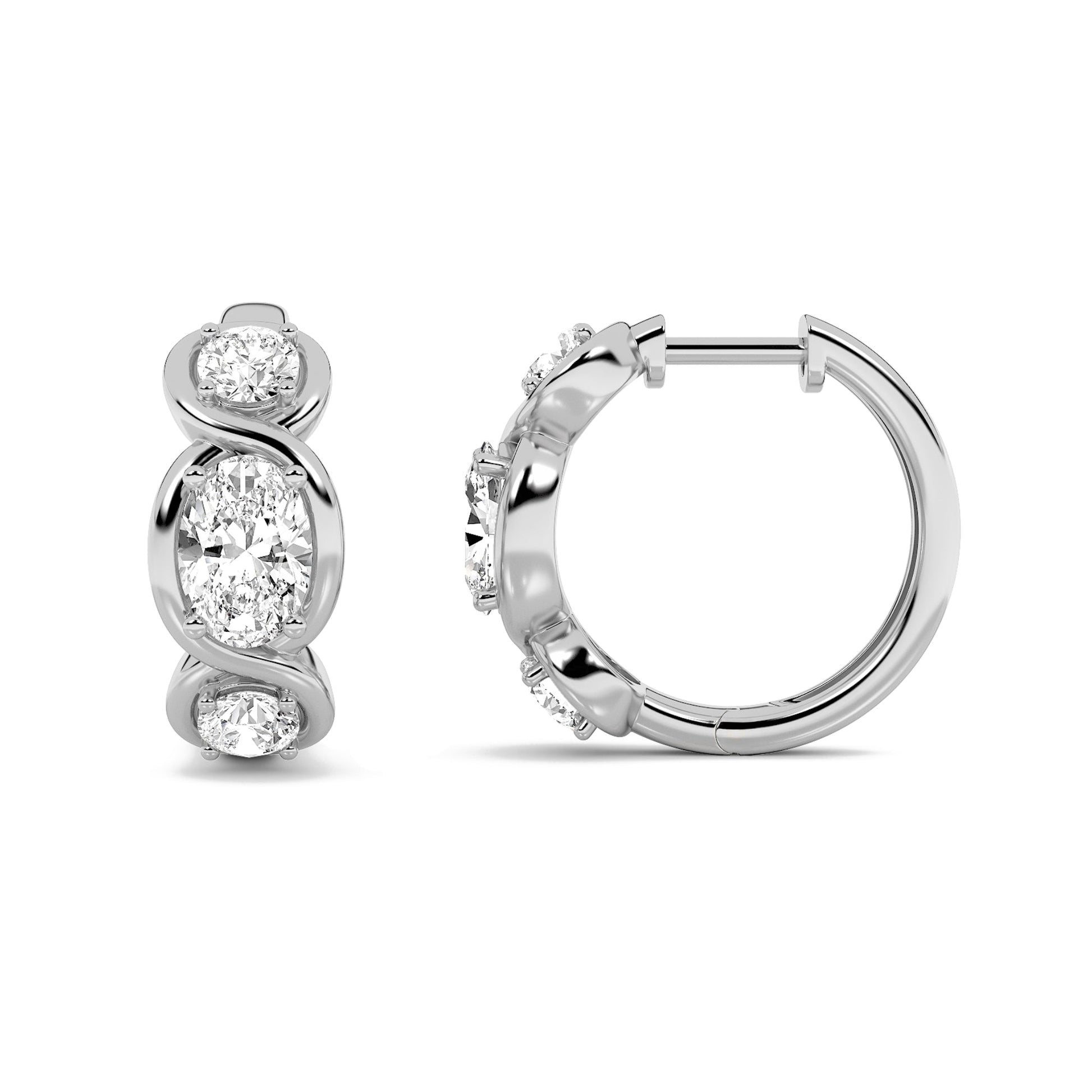 14kt white gold/2.50/side