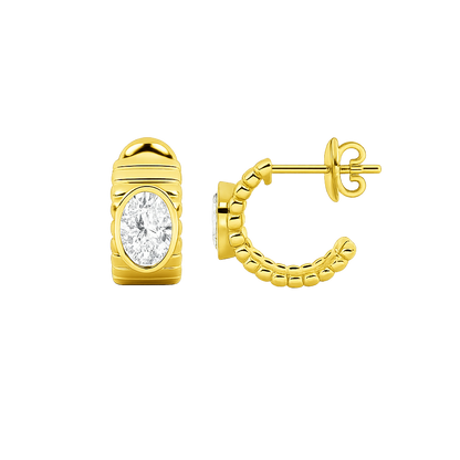 14kt yellow gold/2.00/side