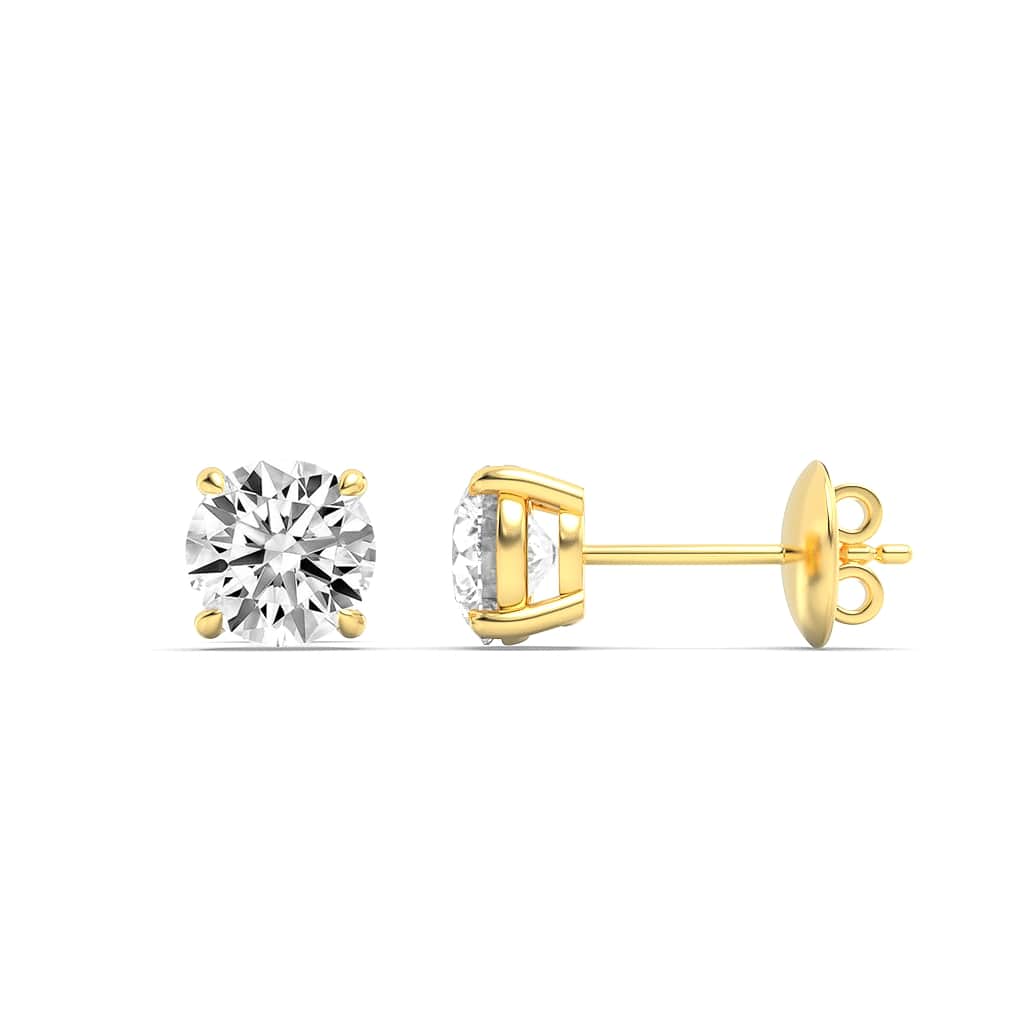 14kt yellow gold/3.00/push-back/top
