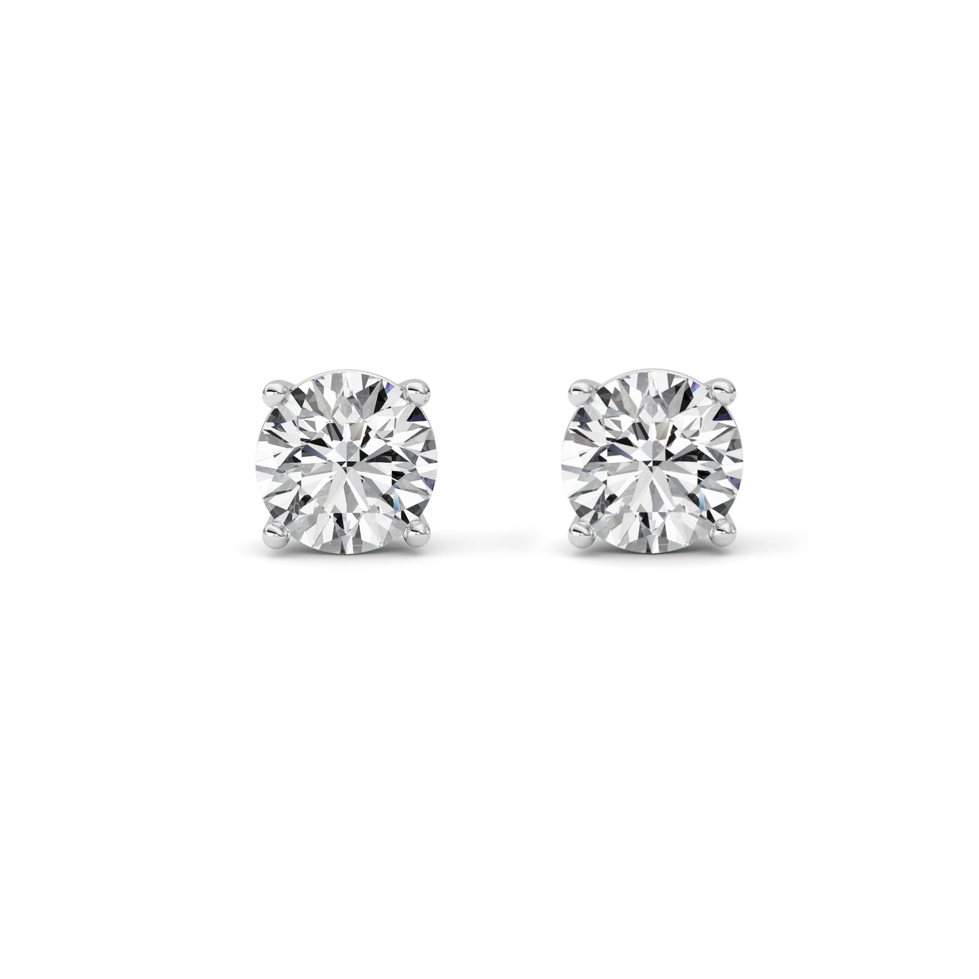 14kt white gold/3.00/screw-back/front