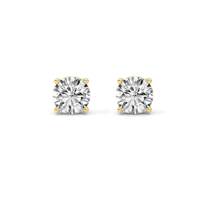 14kt yellow gold/3.00/screw-back/front