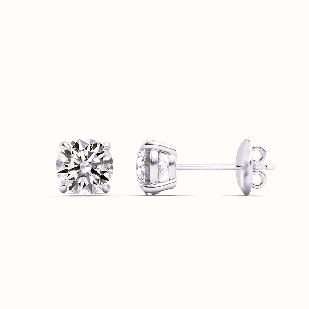 14kt white gold/5.00/screw-back/hover