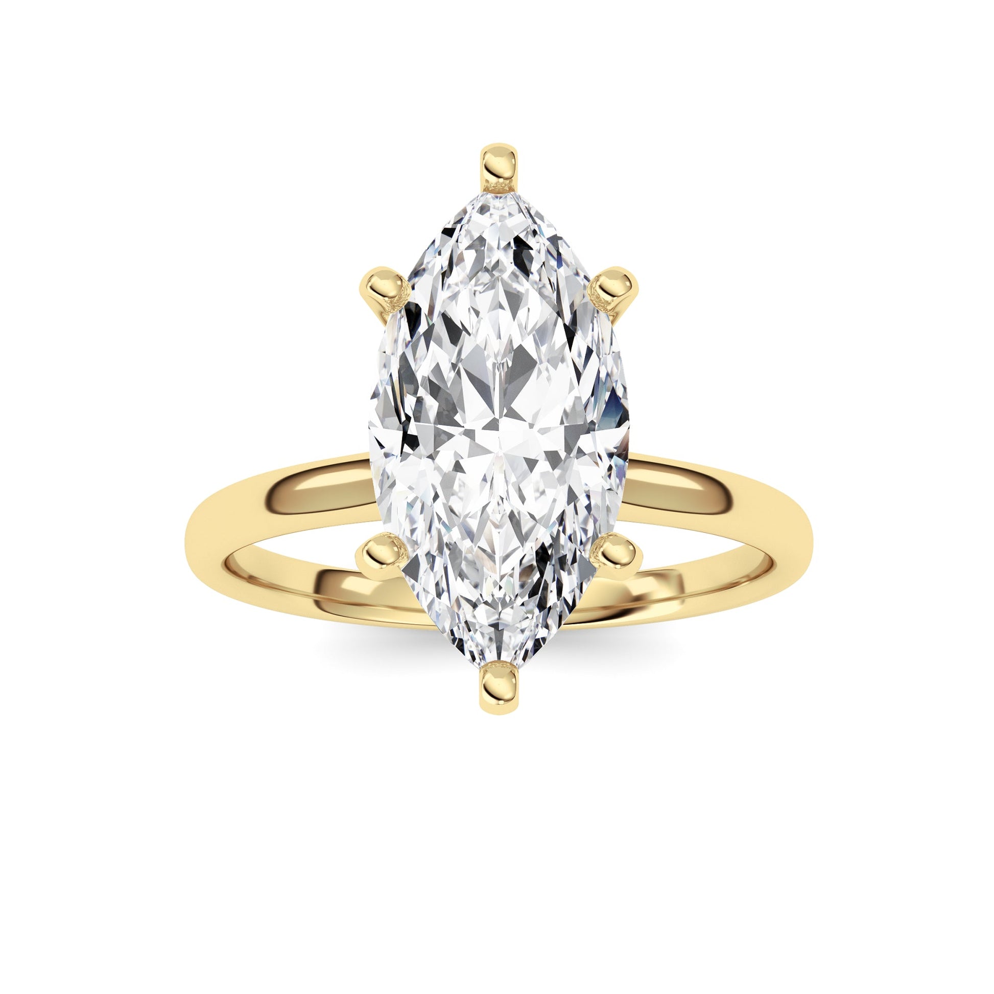 14kt yellow gold/5.00/top