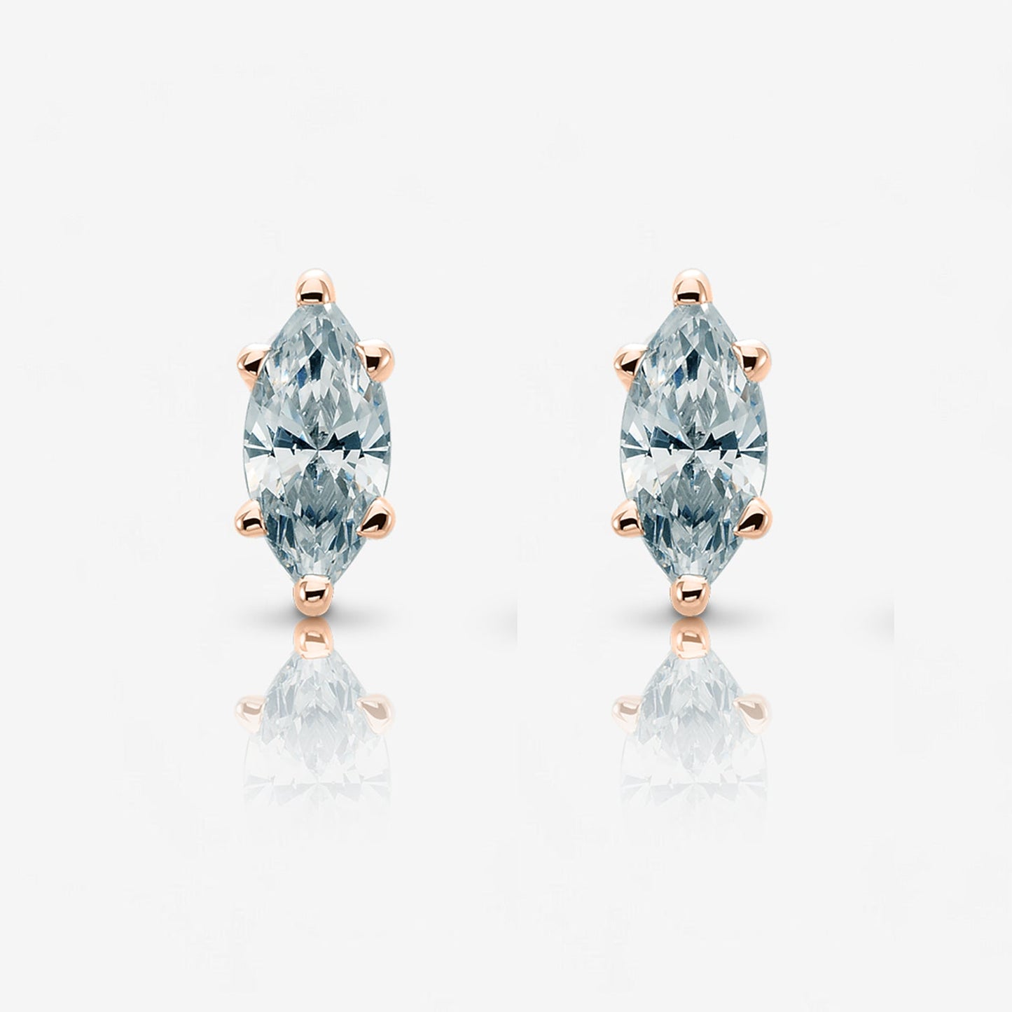18kt rose gold/0.50/1.00/1.50/2.00/push-back/screw-back/jumbo-back/top