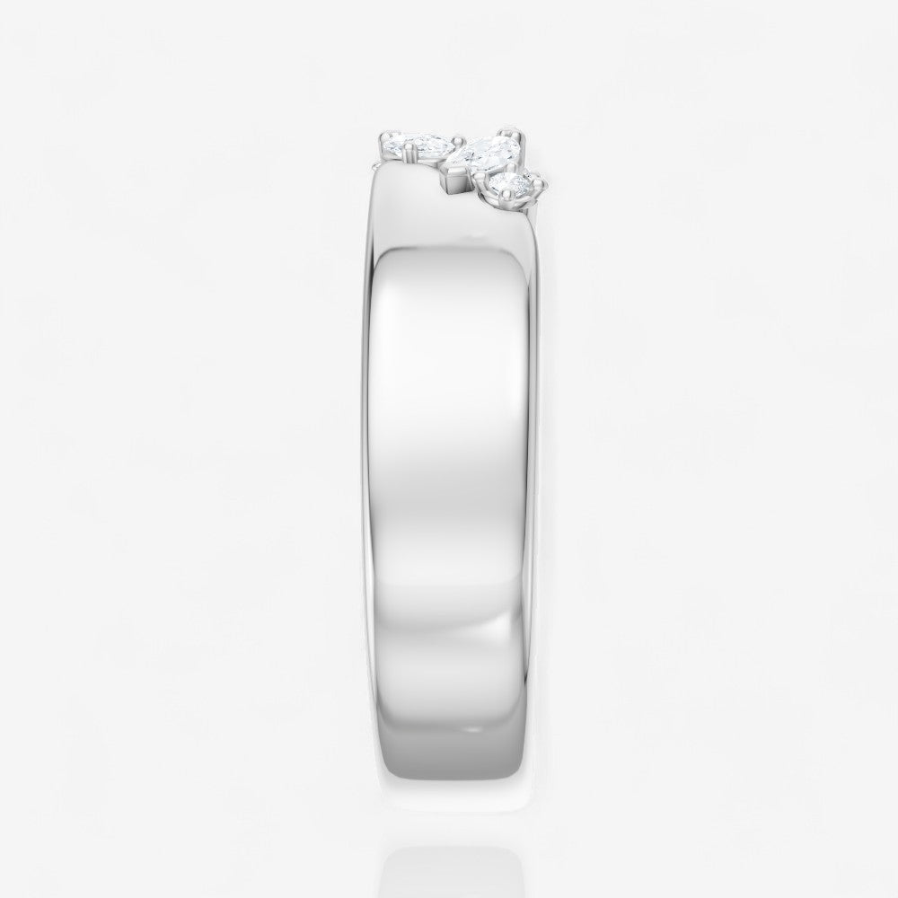 14kt white gold/side