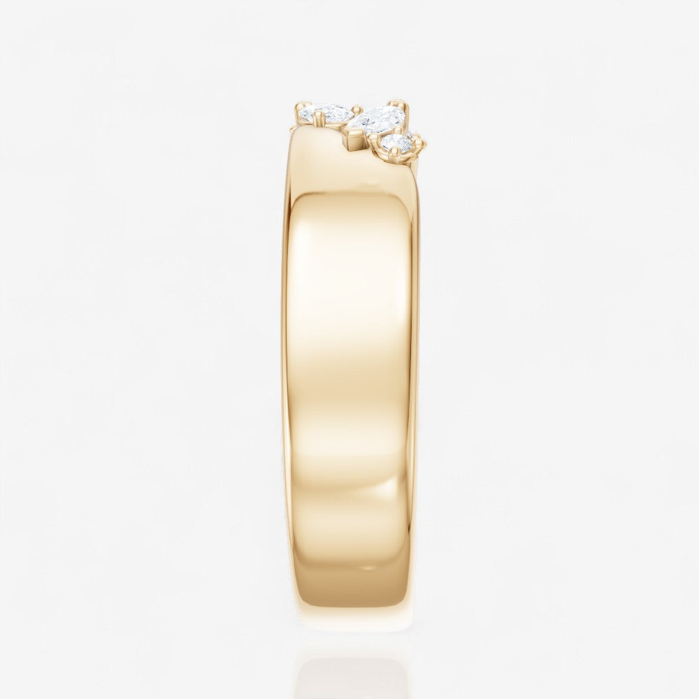 14kt yellow gold/side
