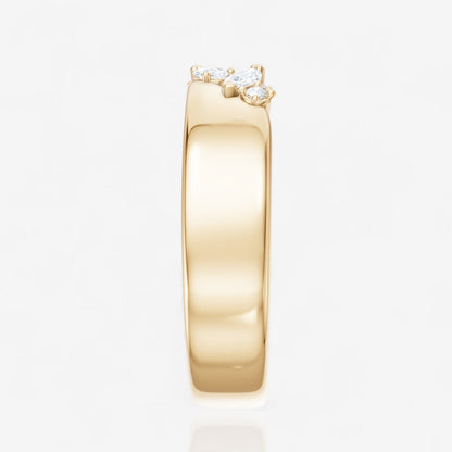 14kt yellow gold/side
