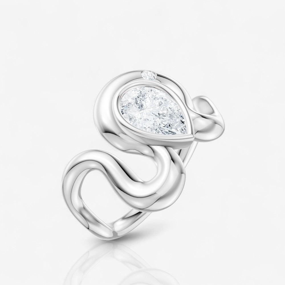 14kt white gold/top