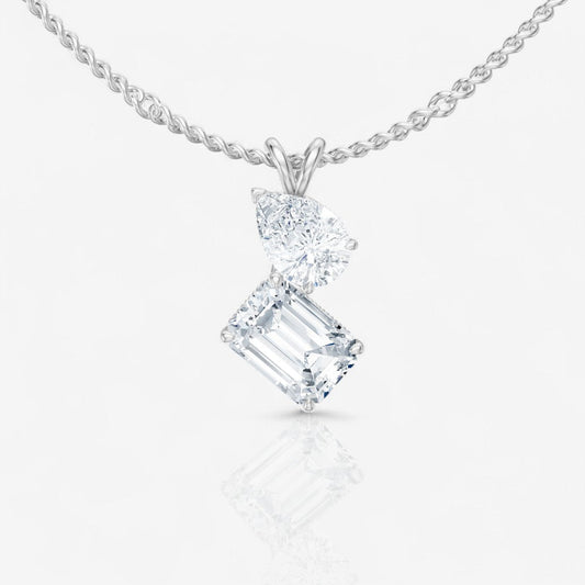 14kt white gold/18kt white gold/platinum/2.00/top