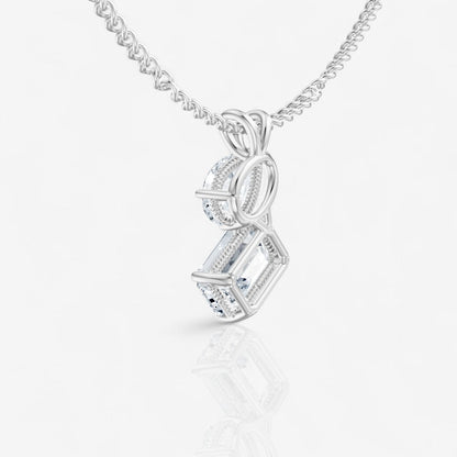 14kt white gold/18kt white gold/platinum/1.25/side