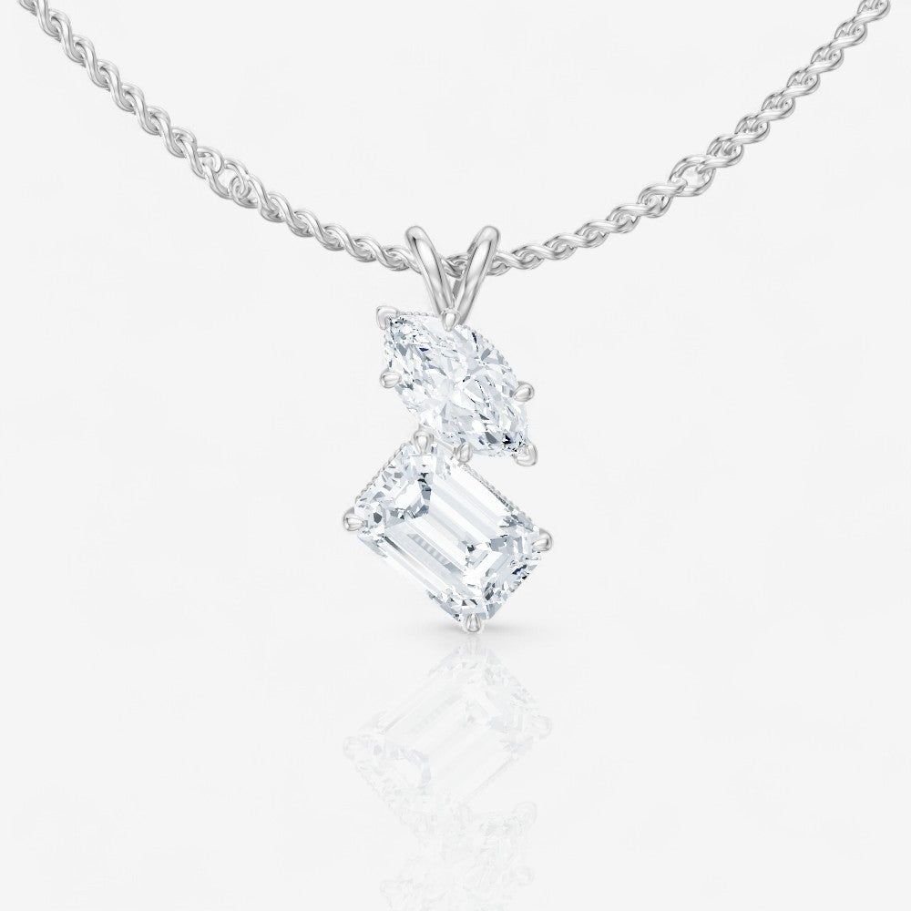 14kt white gold/18kt white gold/platinum/0.75/top
