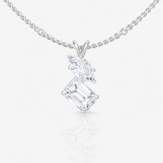 14kt white gold/18kt white gold/platinum/2.00/top