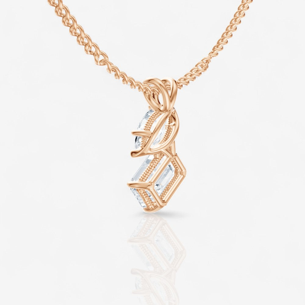 18kt rose gold/0.75/side