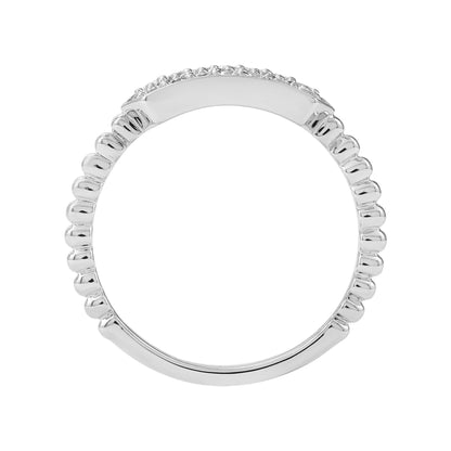 14KT White Gold/7/Side