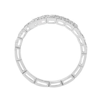 14KT White Gold/7/Side