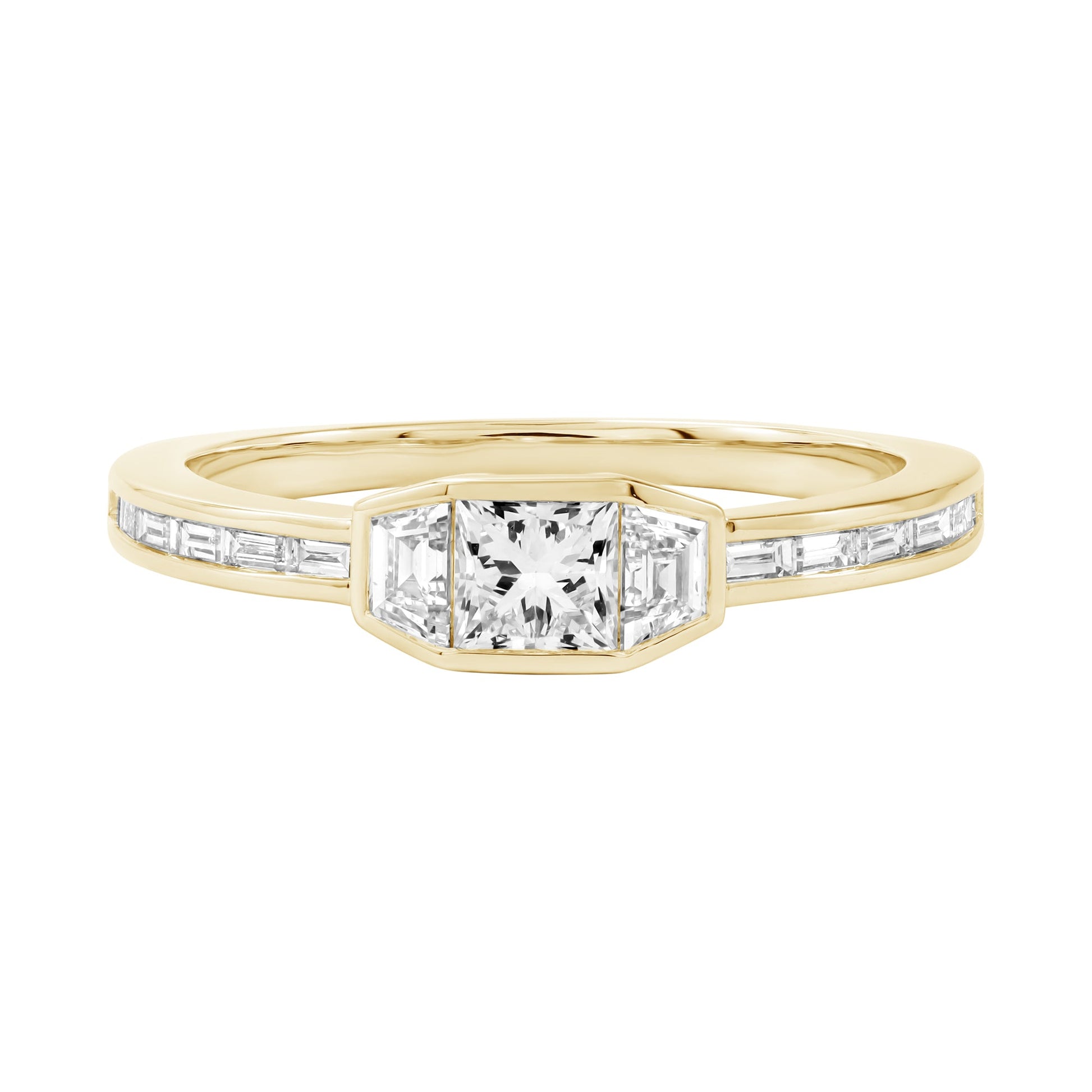 14kt yellow gold/7/top