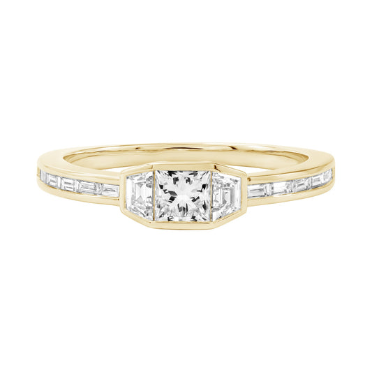 14kt yellow gold/7/top