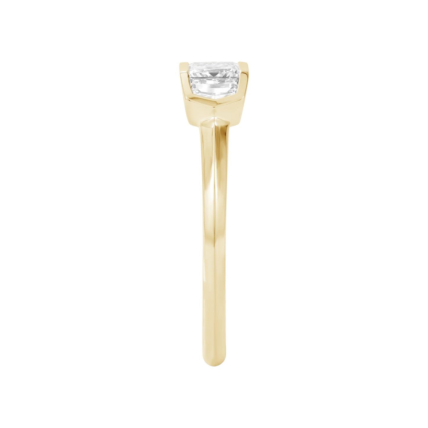 14kt yellow gold/7/side