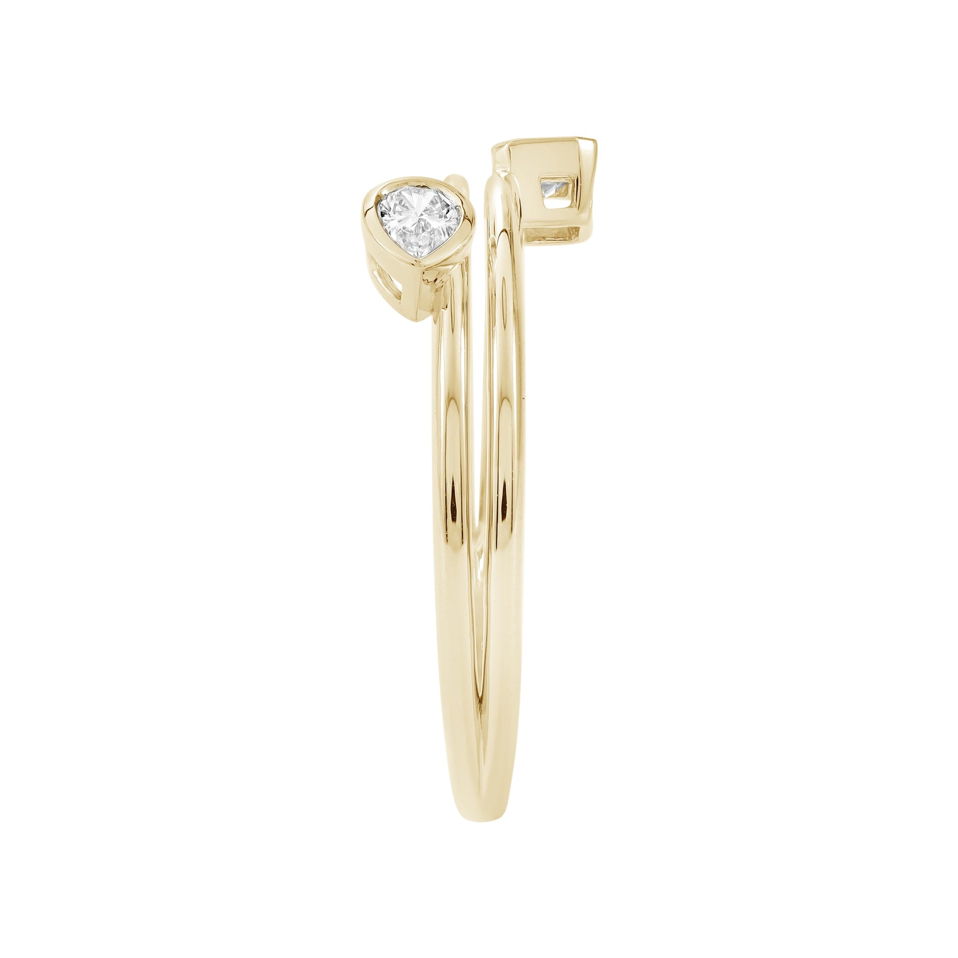 14kt yellow gold/7/side