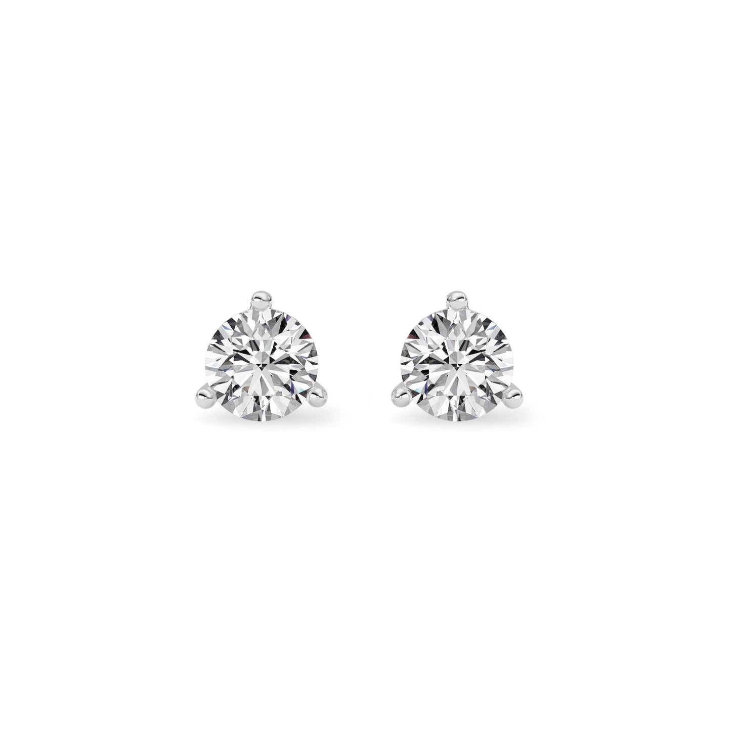 14kt white gold/1.00/push-back/top